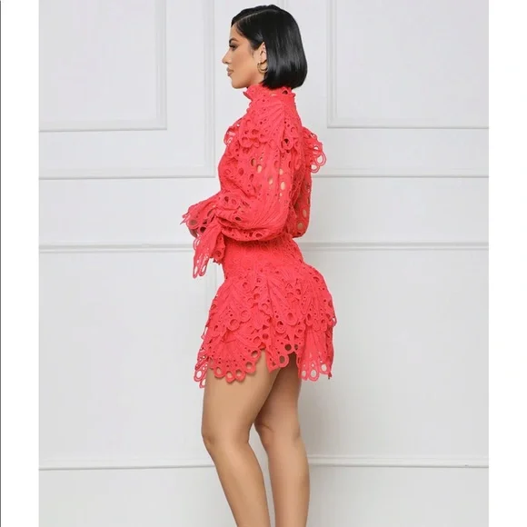 Cute Red mini dress. Perfect for date night or girls night! - Picture 2 of 3